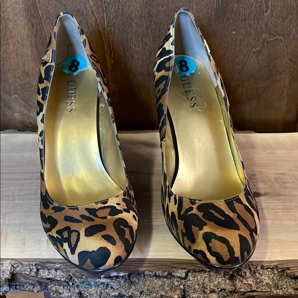 Guess Brown and Black Heels